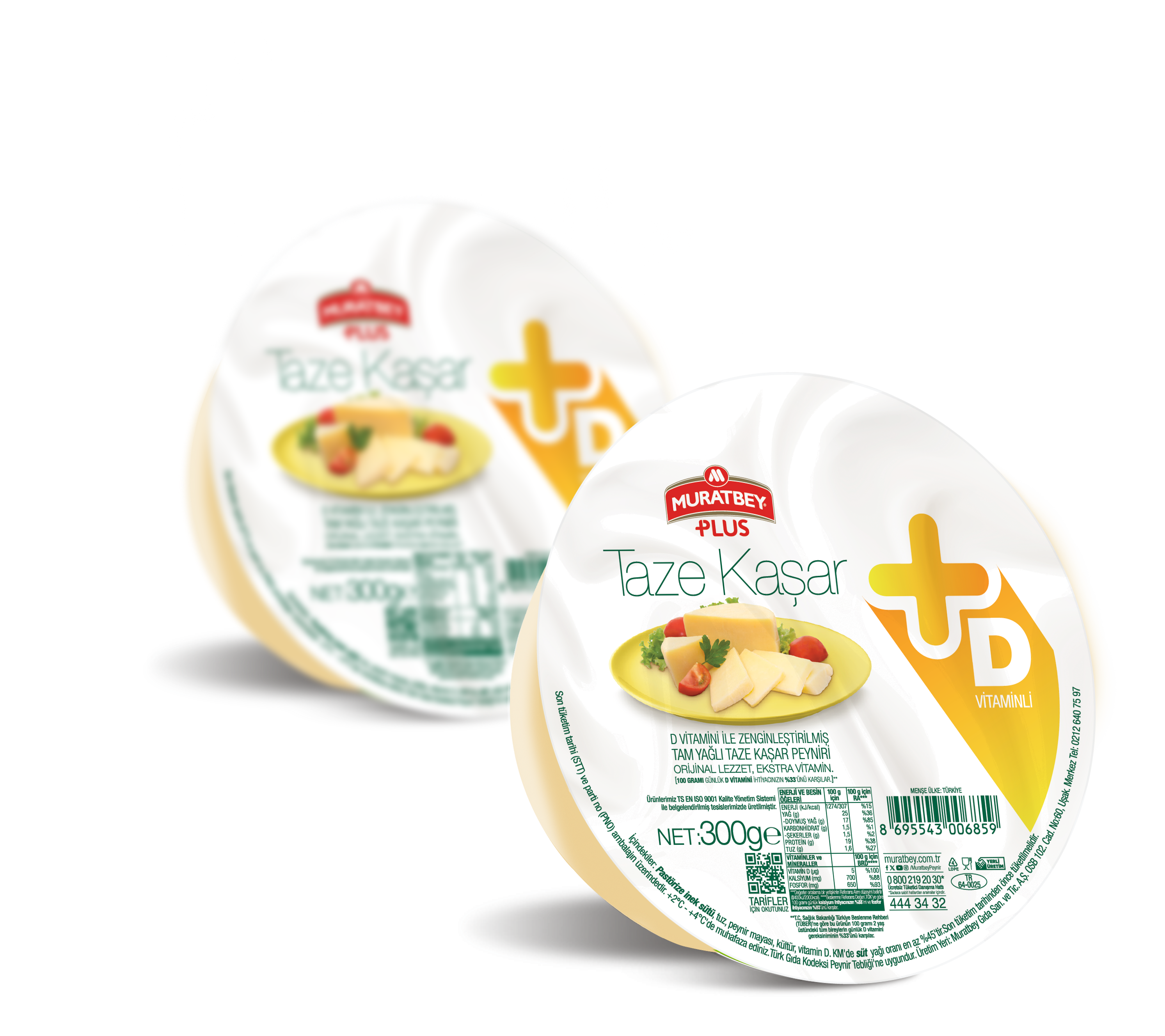 Muratbey D Vitaminli Taze Kaşar 300 gr