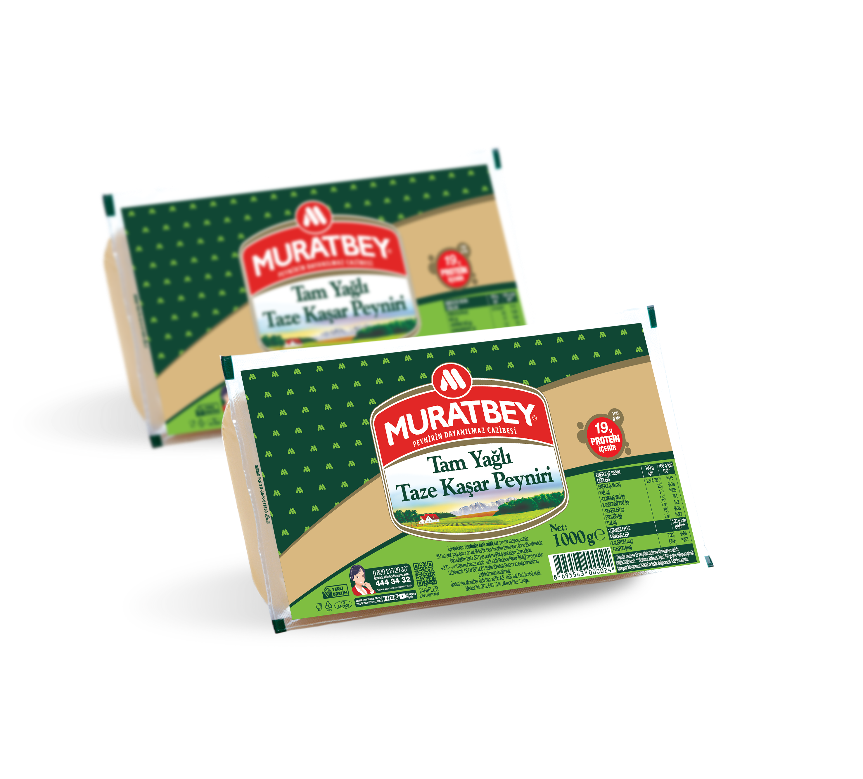 Muratbey Taze Kaşar 1000 gr