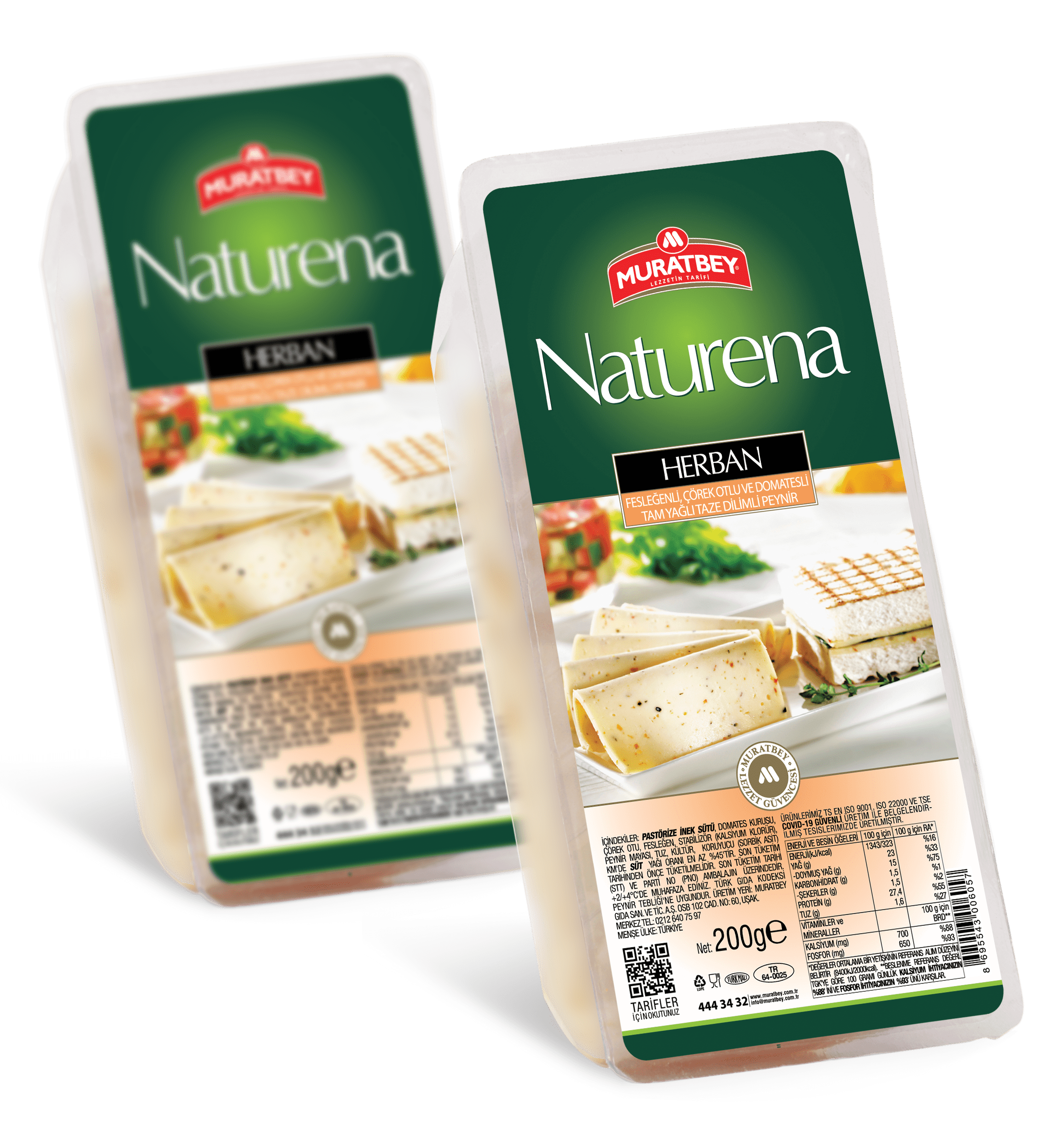 Muratbey Naturena Herban Dilimli 200 gr